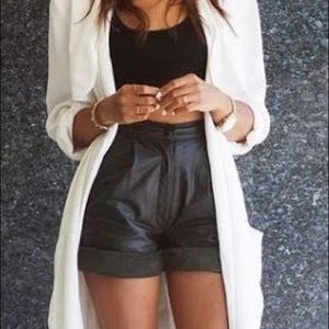 Forever 21 white duster jacket